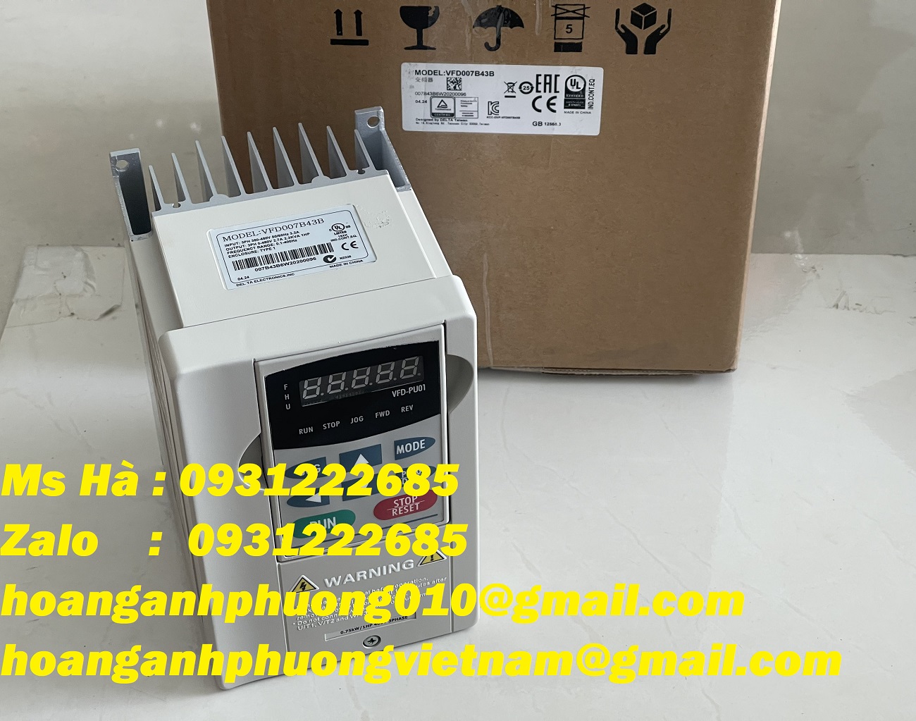 VFD007B43B delta - biến tần - hàng nhập khẩu chính hãng